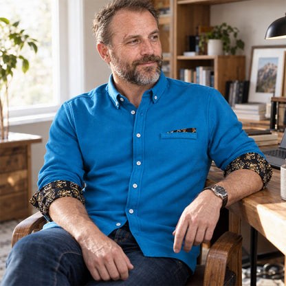 Klassisches warms Shirt aus Cord für Herren