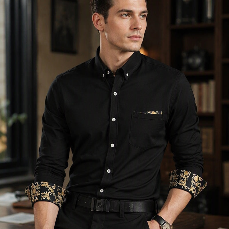 Klassisches warms Shirt aus Cord für Herren