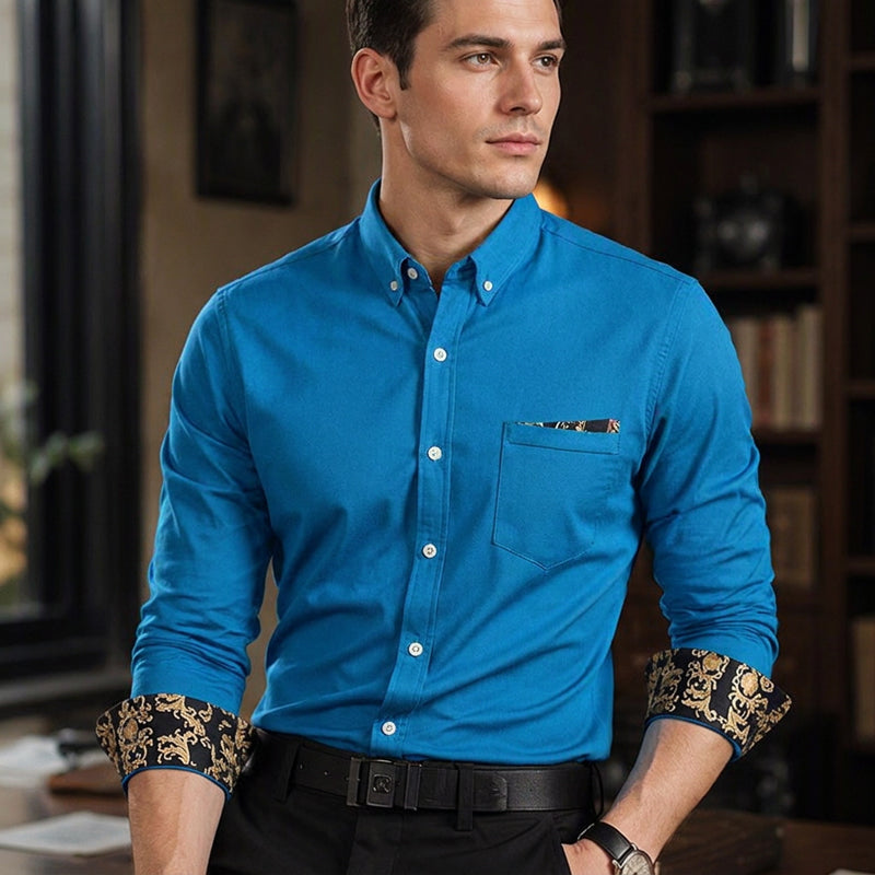Klassisches warms Shirt aus Cord für Herren