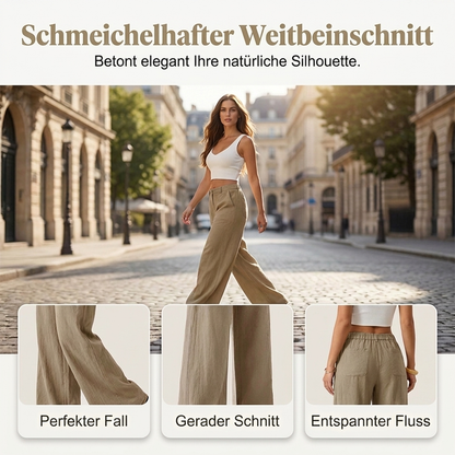 🔥 Trending! 50% Rabatt!🔥 Damen-Casual-Hose mit weitem Bein