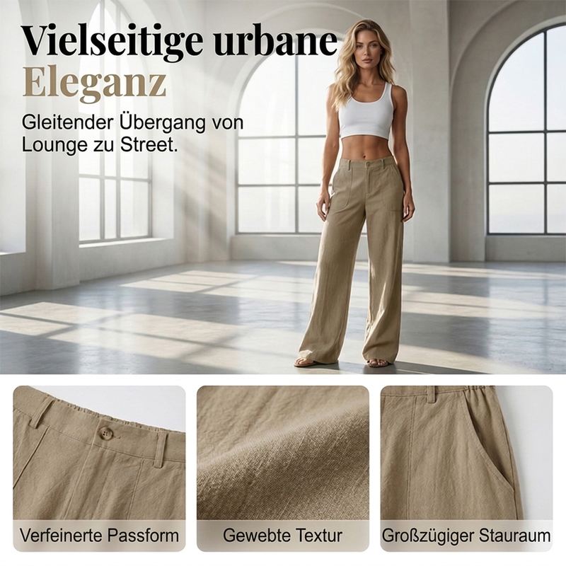 🔥 Trending! 50% Rabatt!🔥 Damen-Casual-Hose mit weitem Bein