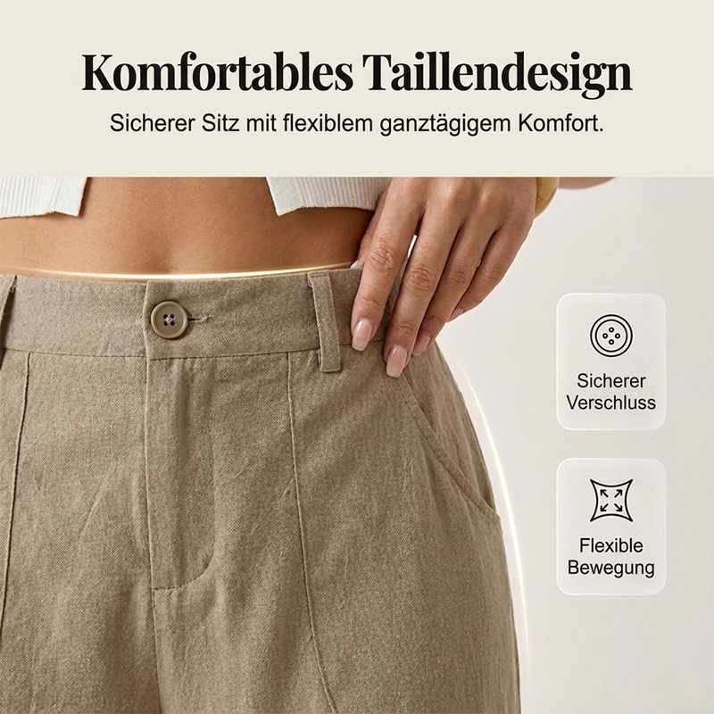 🔥 Trending! 50% Rabatt!🔥 Damen-Casual-Hose mit weitem Bein