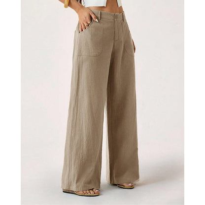 🔥 Trending! 50% Rabatt!🔥 Damen-Casual-Hose mit weitem Bein