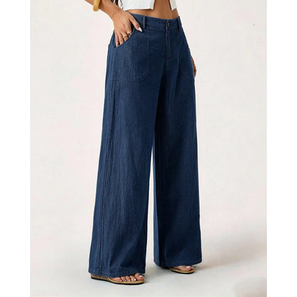 🔥 Trending! 50% Rabatt!🔥 Damen-Casual-Hose mit weitem Bein
