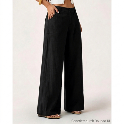 🔥 Trending! 50% Rabatt!🔥 Damen-Casual-Hose mit weitem Bein