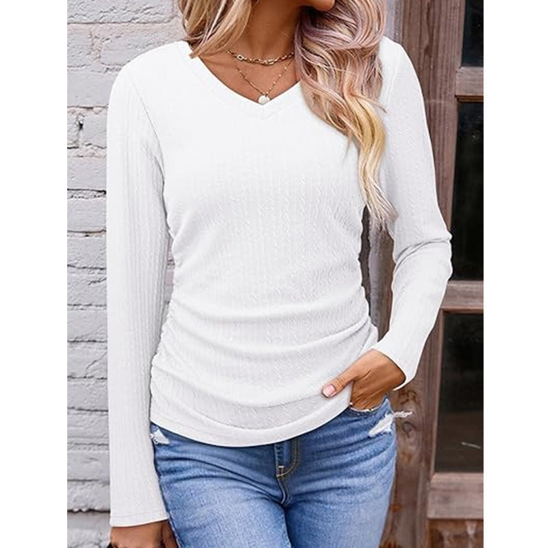 🥳🥳50%Rabatt!!!🛍️✨ Elegantes Damen-Strickoberteil mit V-Ausschnitt