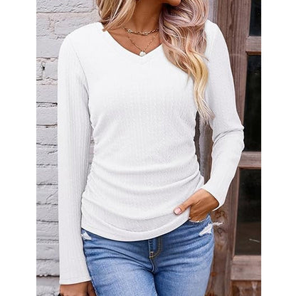 🥳🥳50%Rabatt!!!🛍️✨ Elegantes Damen-Strickoberteil mit V-Ausschnitt