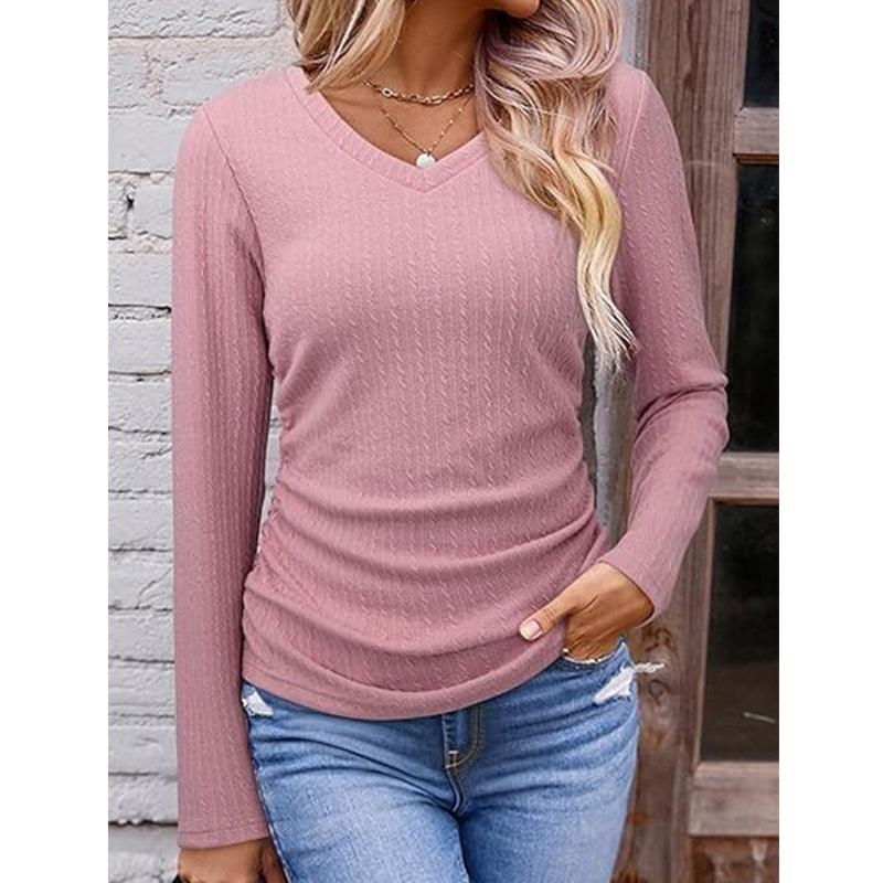 🥳🥳50%Rabatt!!!🛍️✨ Elegantes Damen-Strickoberteil mit V-Ausschnitt