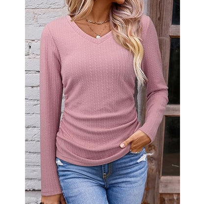 🥳🥳50%Rabatt!!!🛍️✨ Elegantes Damen-Strickoberteil mit V-Ausschnitt