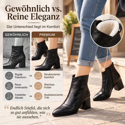 🌟Nr. 1 in der Kategorie!🌟 Damen Stiefeletten aus weichem PU-Leder