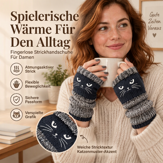 🎉Über 100.000 zufriedene Kunden!🎉 Warme halbfingerlose Strickhandschuhe für den Winter
