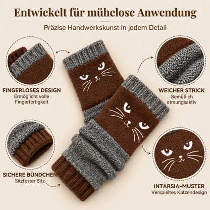 🎉Über 100.000 zufriedene Kunden!🎉 Warme halbfingerlose Strickhandschuhe für den Winter