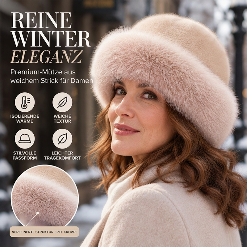 ⏰ Blitzangebot, vielseitig für Herbst & Winter – Damen warme Kunstpelz-Mütze ✨