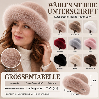 ⏰ Blitzangebot, vielseitig für Herbst & Winter – Damen warme Kunstpelz-Mütze ✨