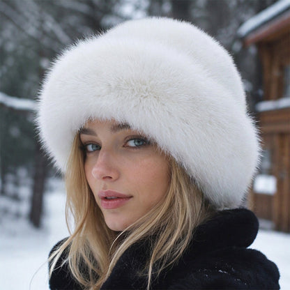 ⏰ Blitzangebot, vielseitig für Herbst & Winter – Damen warme Kunstpelz-Mütze ✨