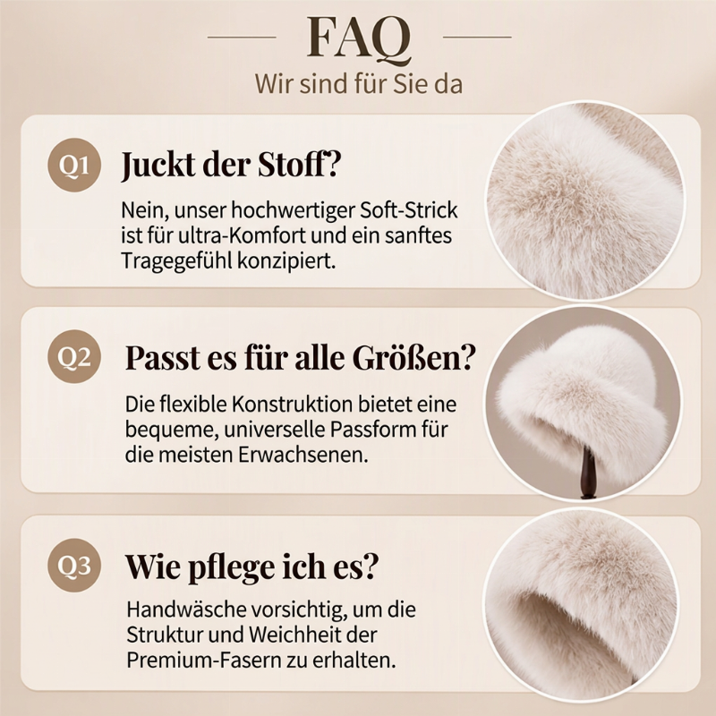 ⏰ Blitzangebot, vielseitig für Herbst & Winter – Damen warme Kunstpelz-Mütze ✨