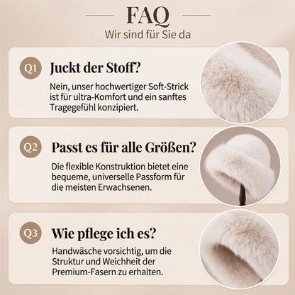 ⏰ Blitzangebot, vielseitig für Herbst & Winter – Damen warme Kunstpelz-Mütze ✨