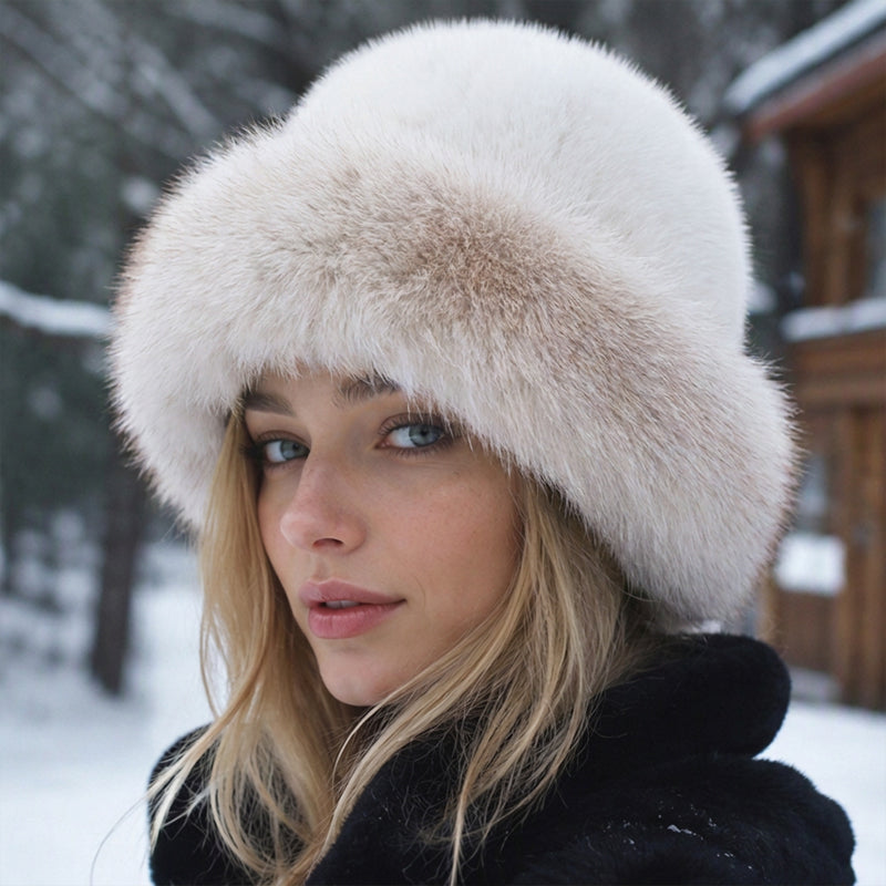 ⏰ Blitzangebot, vielseitig für Herbst & Winter – Damen warme Kunstpelz-Mütze ✨