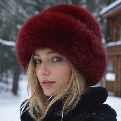 ⏰ Blitzangebot, vielseitig für Herbst & Winter – Damen warme Kunstpelz-Mütze ✨