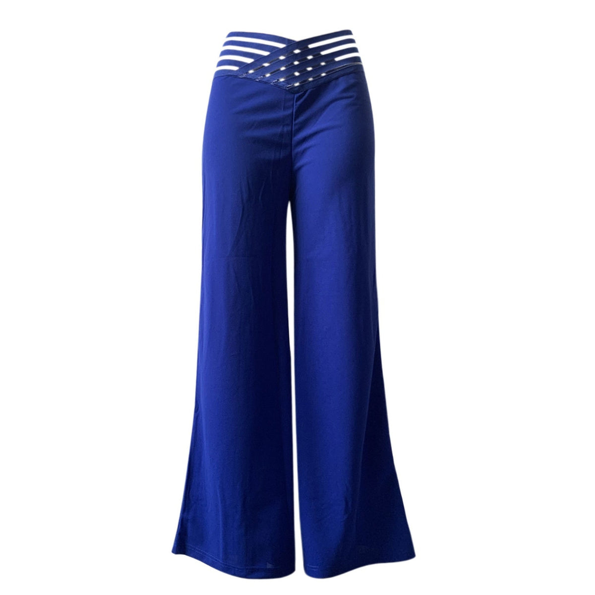Freizeit-Hose für Damen mit hohem Bund und weitem Bein