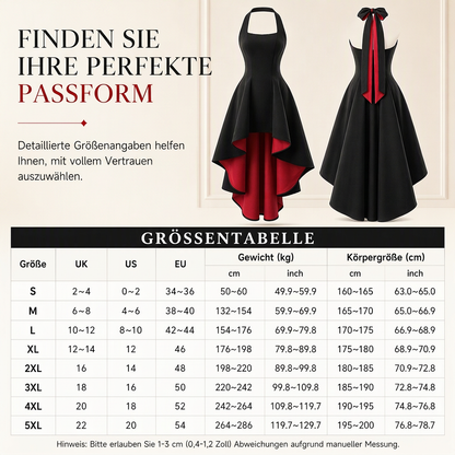 Damen Elegantes Schwarz Colorblock Kleid Figurbetont Taille betonendes Partykleid