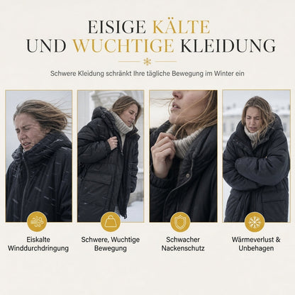 🥳Über 10.000 positive Bewertungen! 50% Rabatt!🥳 Kurze gepolsterte Winterkapuzenjacke für Damen mit Pelzkragen