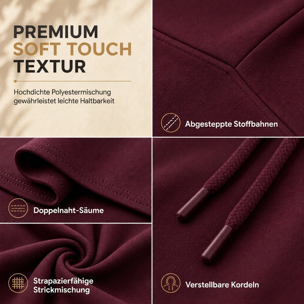 🌟Nr. 1 Bestseller + 50% Rabatt!🌟Damen Uni-Farb Casual Kapuzenkleid