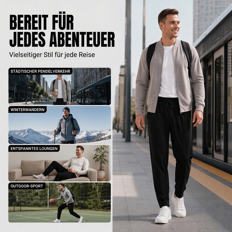 📢🎉50%Rabatt!!!🛍️✨Unisex winddichte, schnell trocknende Plüschfutter-Hosen