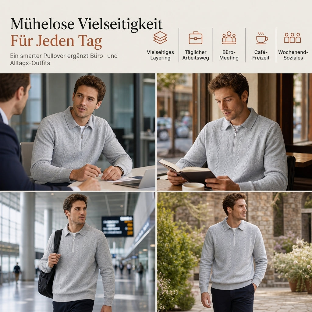 🥳Alles im Sale! Schnell sein!🥳 Freizeit-Strickpullover aus Jacquard für Herren