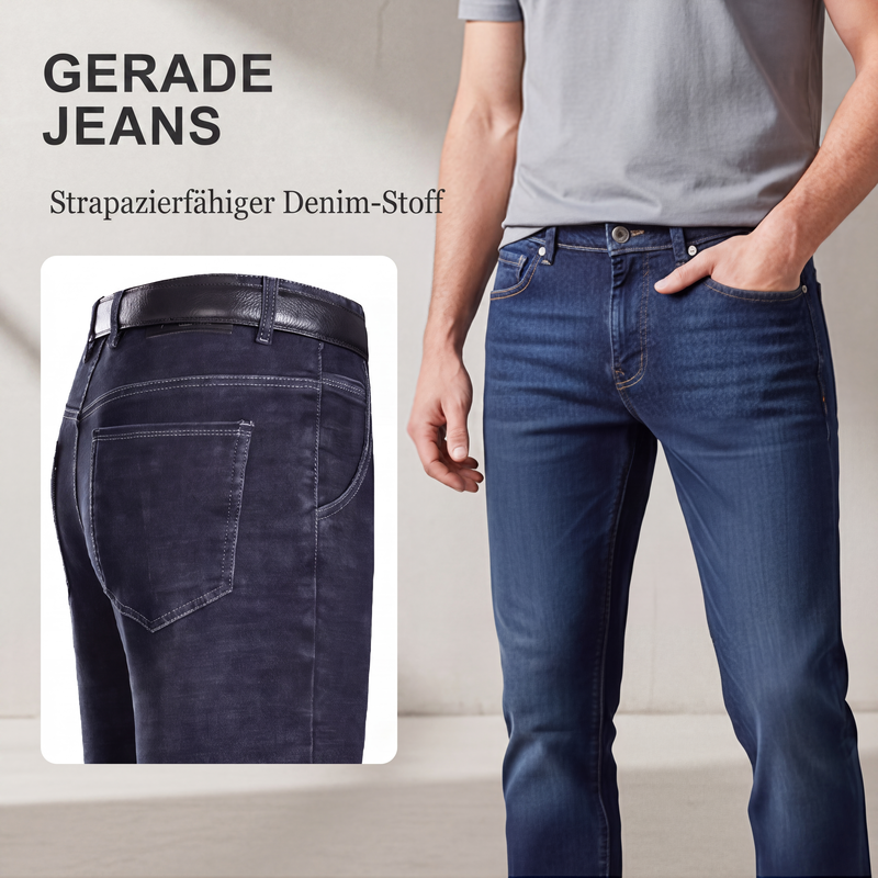 📢🎉50%Rabatt!!!🛍️✨Gefütterte Gerade Bein Jeans für Herren