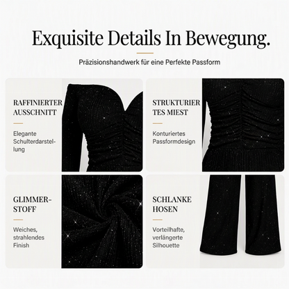🔥Kundenfavorit!🔥 Damen schicker Trägerfreier Jumpsuit mit Pailletten