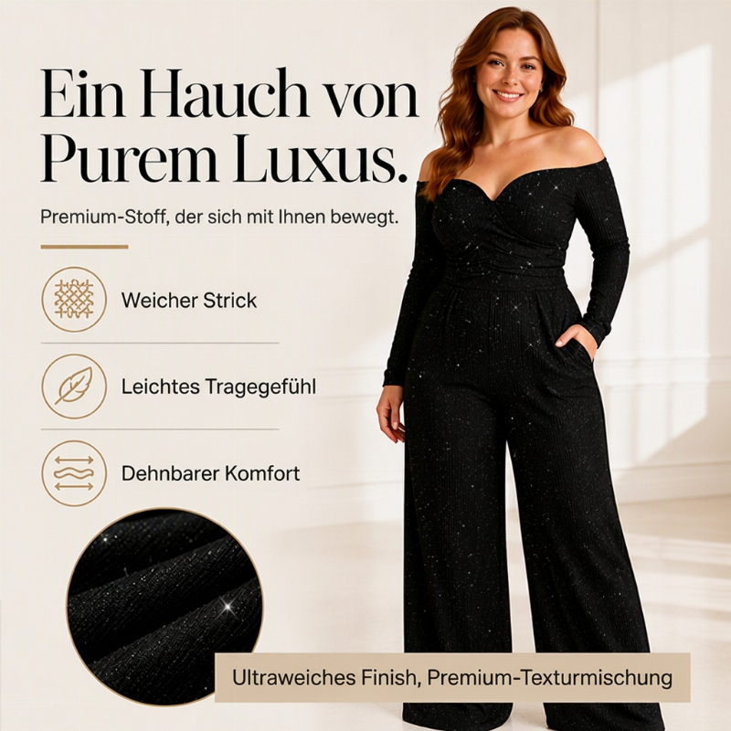 🔥Kundenfavorit!🔥 Damen schicker Trägerfreier Jumpsuit mit Pailletten