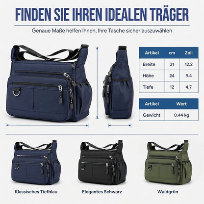 Herren Umhängetasche mit großem Fassungsvermögen, langlebige Business Casual Schultertasche mit mehreren Taschen