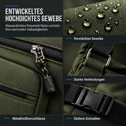 Herren Umhängetasche mit großem Fassungsvermögen, langlebige Business Casual Schultertasche mit mehreren Taschen
