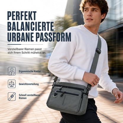 Herren Umhängetasche mit großem Fassungsvermögen, langlebige Business Casual Schultertasche mit mehreren Taschen