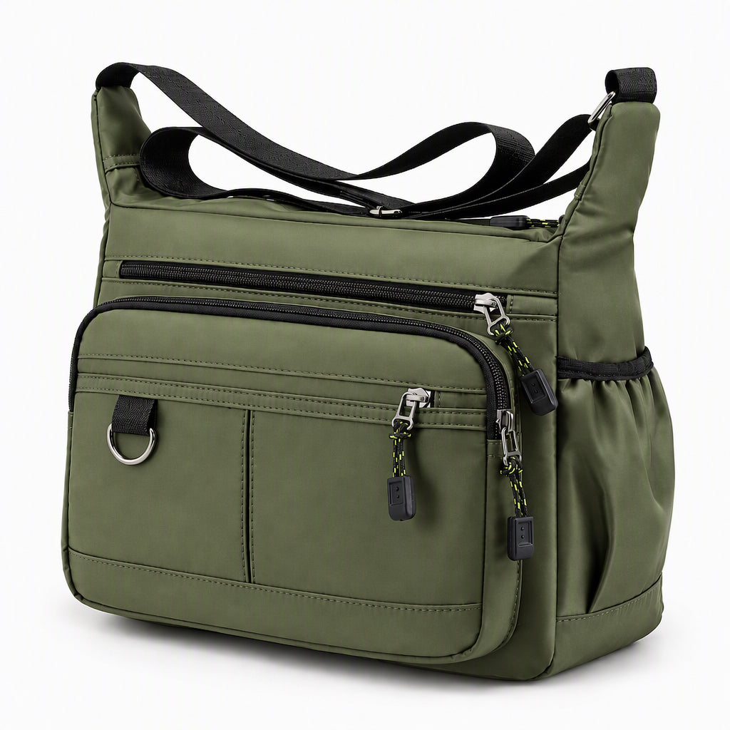 Herren Umhängetasche mit großem Fassungsvermögen, langlebige Business Casual Schultertasche mit mehreren Taschen