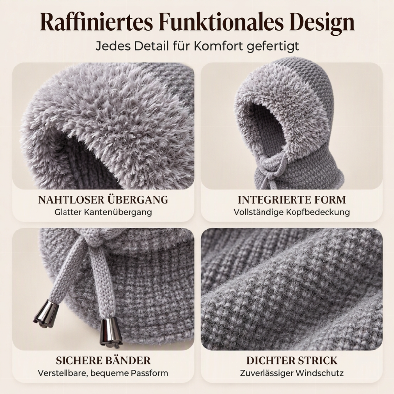 Warme Outdoor-Strickbalaklava für Damen
