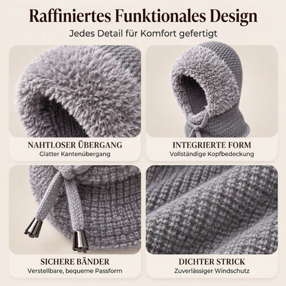 Warme Outdoor-Strickbalaklava für Damen