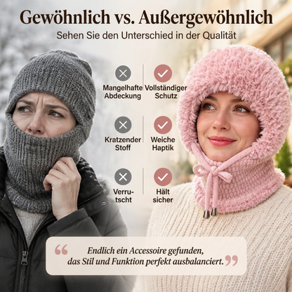 Warme Outdoor-Strickbalaklava für Damen