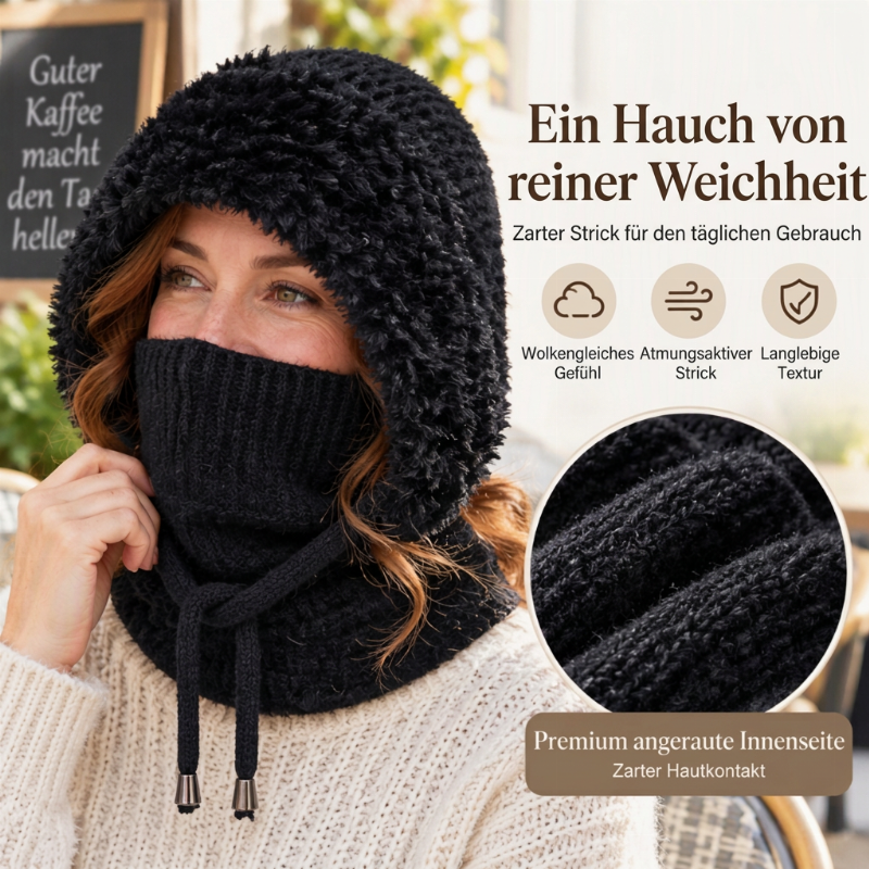 Warme Outdoor-Strickbalaklava für Damen