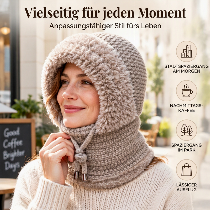 Warme Outdoor-Strickbalaklava für Damen