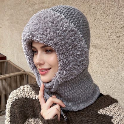 Warme Outdoor-Strickbalaklava für Damen
