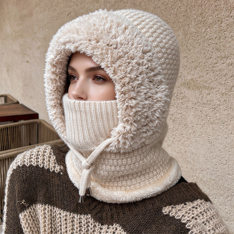 Warme Outdoor-Strickbalaklava für Damen