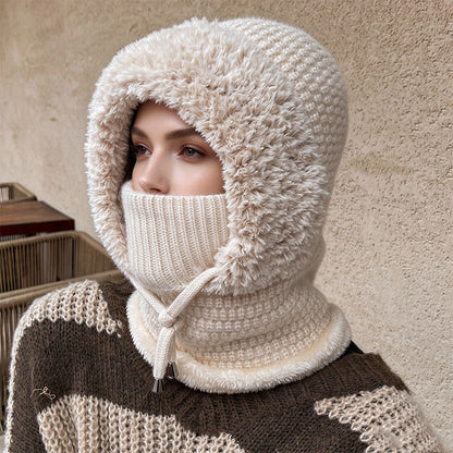 Warme Outdoor-Strickbalaklava für Damen