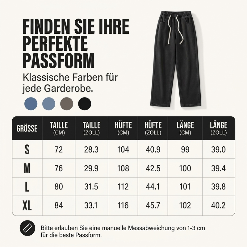 📢🎉50%Rabatt!!!🛍️✨Wärmegefütterte geradbeinige Denim-Jeans für Damen