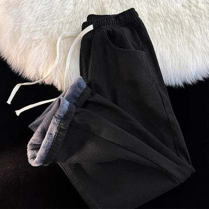 📢🎉50%Rabatt!!!🛍️✨Wärmegefütterte geradbeinige Denim-Jeans für Damen