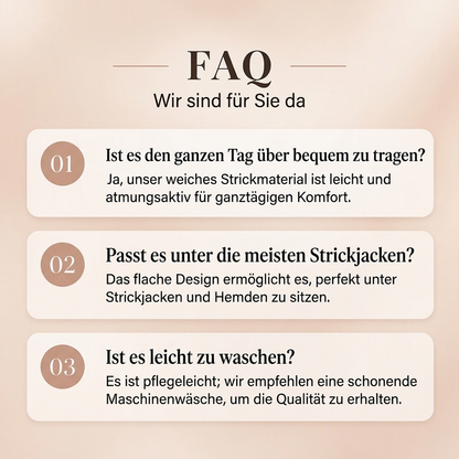 Vielseitiger gerippter Kunstkragen für Damen