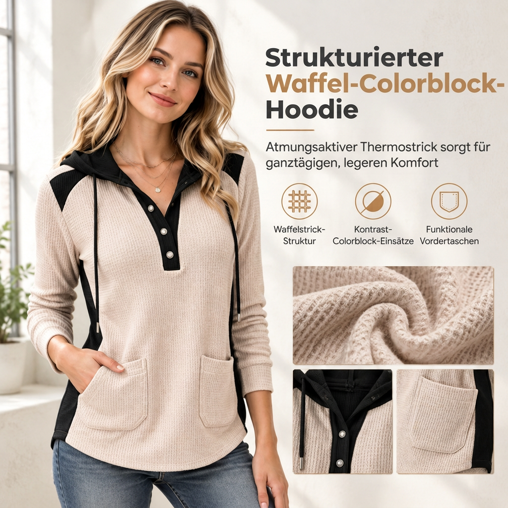 ⏰Letzte Chance! Jetzt zugreifen!⏰ Damen lässiger Strick-Sweatshirt mit V-Ausschnitt