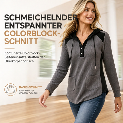 ⏰Letzte Chance! Jetzt zugreifen!⏰ Damen lässiger Strick-Sweatshirt mit V-Ausschnitt