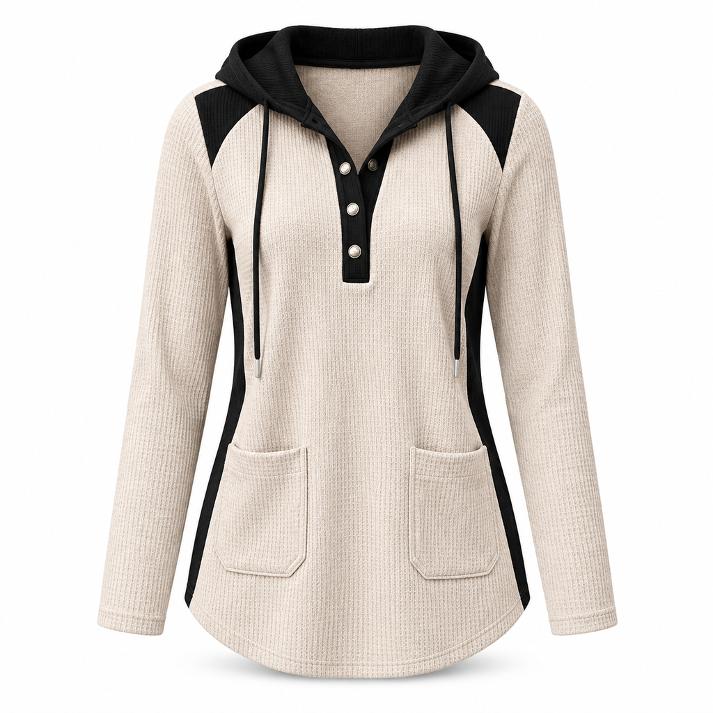 ⏰Letzte Chance! Jetzt zugreifen!⏰ Damen lässiger Strick-Sweatshirt mit V-Ausschnitt